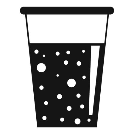 Celery juice glass icon. Simple illustration of celery juice glass vector icon for web design isolated on white backgroundのイラスト素材