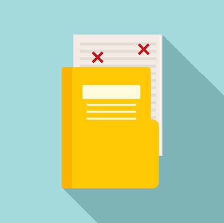 Blog folder edit icon, flat styleのイラスト素材