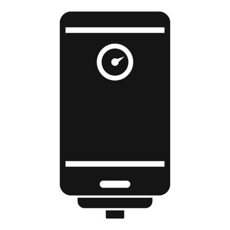 Hot boiler icon. Simple illustration of hot boiler vector icon for web design isolated on white backgroundのイラスト素材