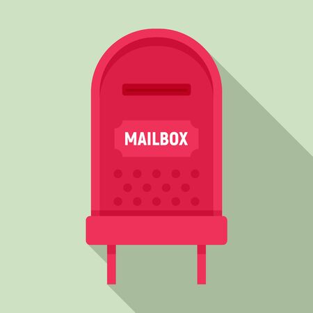 Letterbox icon, flat styleのイラスト素材