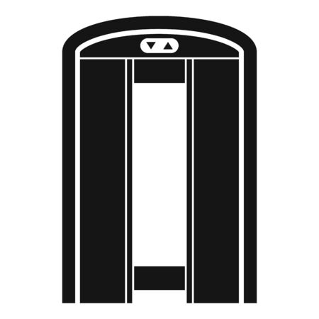Open elevator icon, simple styleのイラスト素材