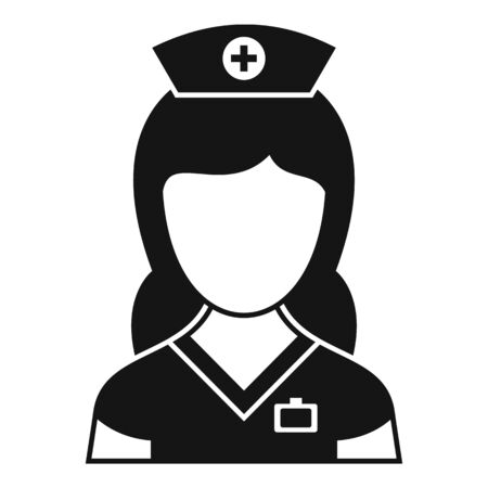 Medic nurse icon, simple styleのイラスト素材
