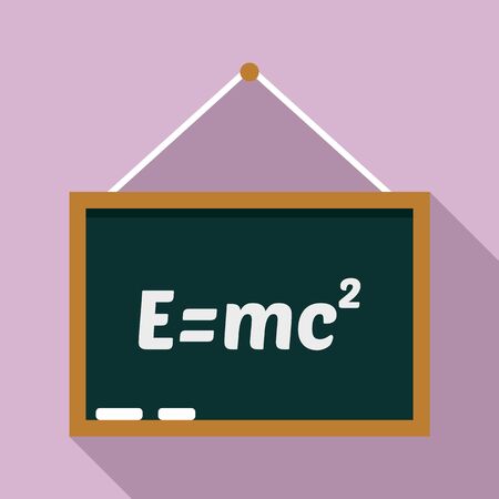 School lesson board icon. Flat illustration of school lesson board vector icon for web designのイラスト素材