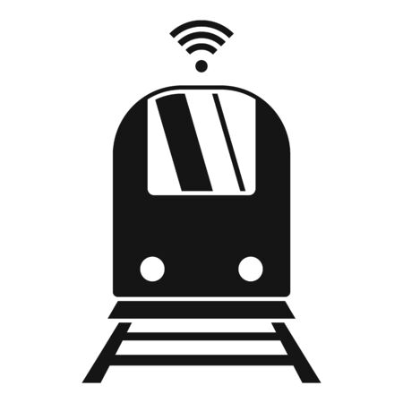 Train wifi point icon. Simple illustration of train wifi point vector icon for web design isolated on white backgroundのイラスト素材