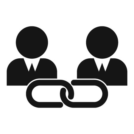 Corporate referral program icon, simple styleのイラスト素材