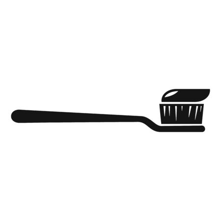 Toothbrush toothpaste icon, simple styleのイラスト素材