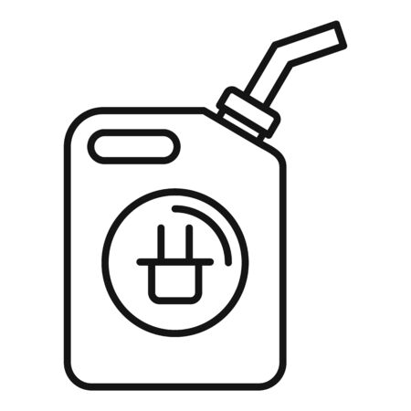 Car canister energy icon. Outline car canister energy vector icon for web design isolated on white backgroundのイラスト素材