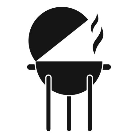 Bbq equipment icon. Simple illustration of bbq equipment vector icon for web design isolated on white backgroundのイラスト素材