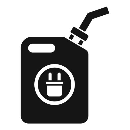Car canister of energy icon. Simple illustration of car canister of energy vector icon for web design isolated on white backgroundのイラスト素材