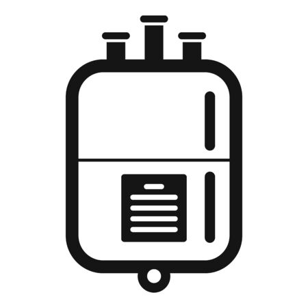 Blood transfusion package icon. Simple illustration of blood transfusion package vector icon for web design isolated on white backgroundのイラスト素材