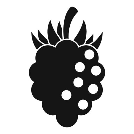Sweet blackberry icon, simple styleのイラスト素材