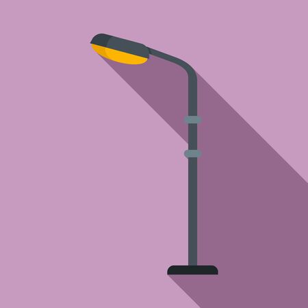 Light street pillar icon, flat styleのイラスト素材