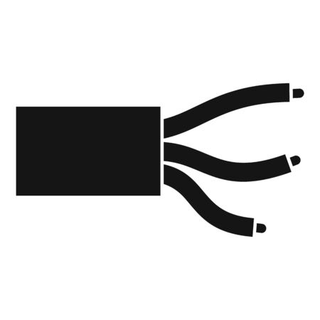 Electric wire cable icon, simple styleのイラスト素材