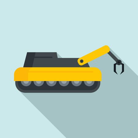 Combine harverest icon. Flat illustration of combine harverest vector icon for web designのイラスト素材