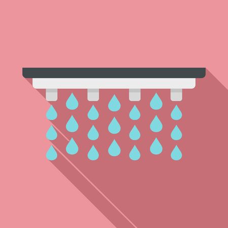 Irrigation system icon, flat styleのイラスト素材