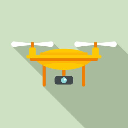 Agricultural drone icon. Flat illustration of agricultural drone vector icon for web designのイラスト素材