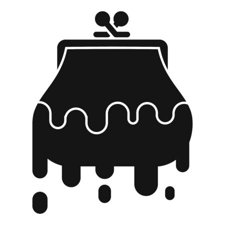 Wallet money wash icon. Simple illustration of wallet money wash vector icon for web design isolated on white backgroundのイラスト素材