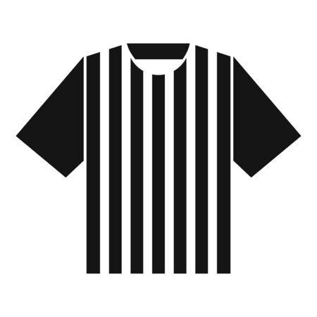 Soccer referee tshirt icon. Simple illustration of soccer referee tshirt vector icon for web design isolated on white backgroundのイラスト素材