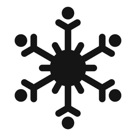 Winter snowflake icon, simple styleのイラスト素材