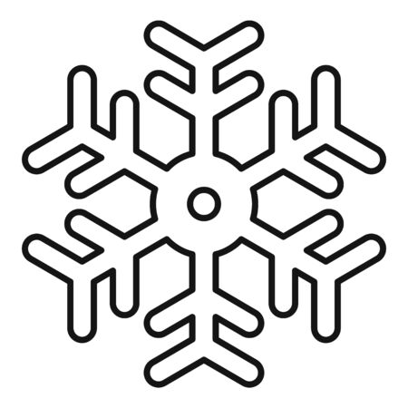 Snowflake element icon, outline styleのイラスト素材