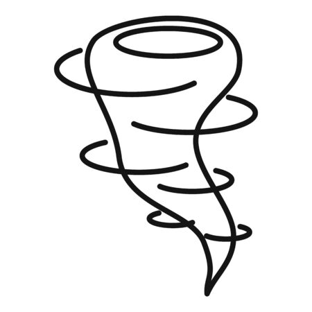 Nature tornado icon. Outline nature tornado vector icon for web design isolated on white backgroundのイラスト素材