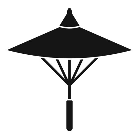 Japanese umbrella icon. Simple illustration of Japanese umbrella vector icon for web design isolated on white backgroundのイラスト素材