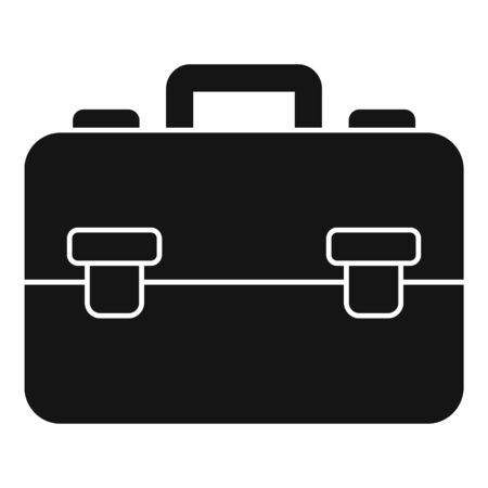 Finance leather bag icon, simple styleのイラスト素材