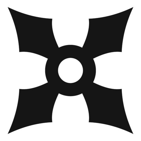 Ninja steel star icon, simple styleのイラスト素材