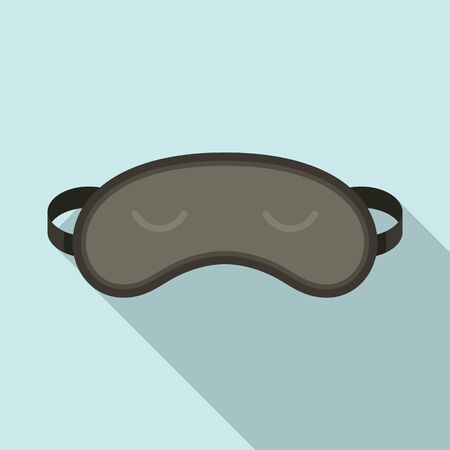Sleep mask icon. Flat illustration of sleep mask vector icon for web designのイラスト素材
