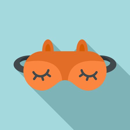 Lifestyle sleeping mask icon. Flat illustration of lifestyle sleeping mask vector icon for web designのイラスト素材