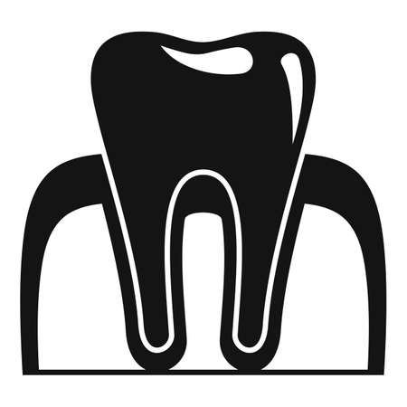 Tooth anesthesia icon, simple styleのイラスト素材