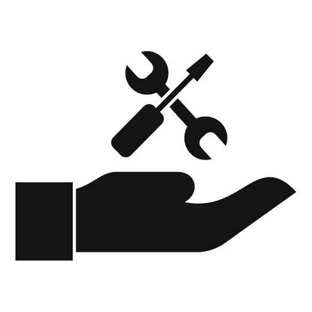 Service center care icon, simple styleのイラスト素材