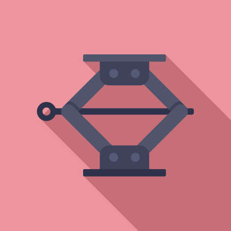 Jack screw icon, flat styleのイラスト素材