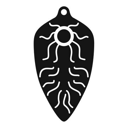 Intestinal parasite icon, simple styleのイラスト素材