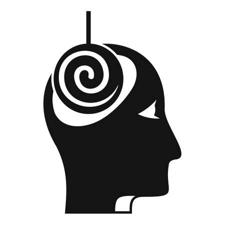 Hypnosis treatment icon, simple styleのイラスト素材