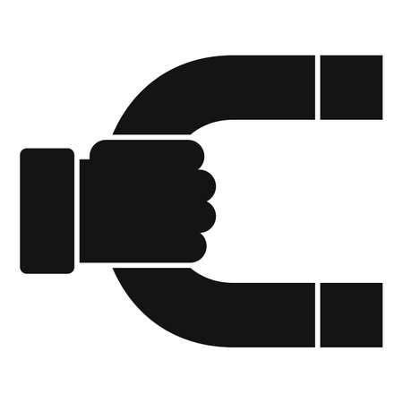 Marketing magnet icon, simple styleのイラスト素材