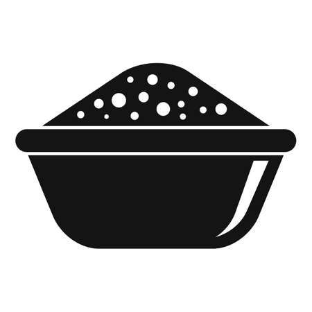 Dubai food bowl icon, simple styleのイラスト素材