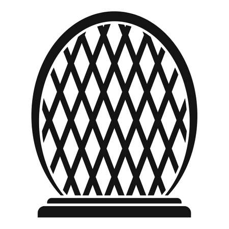 Mirror Dubai building icon, simple styleのイラスト素材