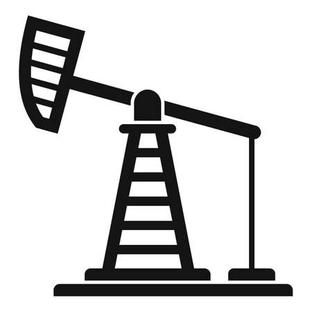 Extract petrol tower icon, simple styleのイラスト素材