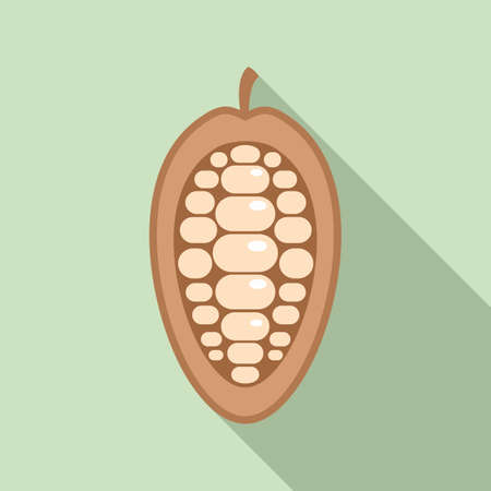 Durian fruit icon, flat styleのイラスト素材