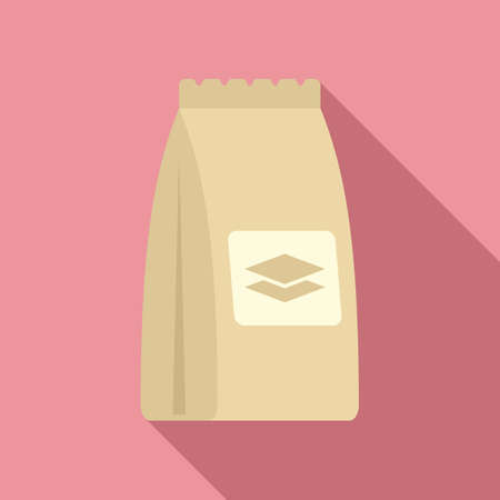 Tiles glue sack icon, flat styleのイラスト素材