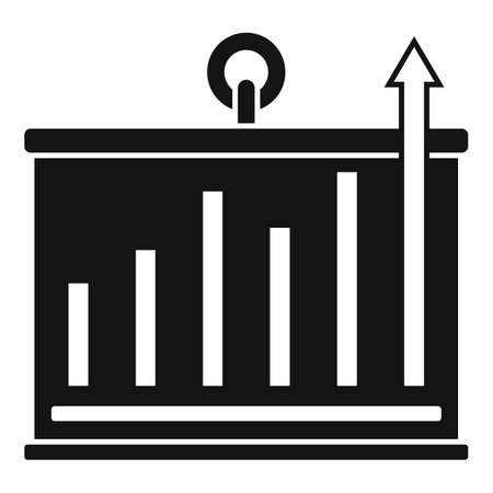 Banner graph innovation icon, simple styleのイラスト素材