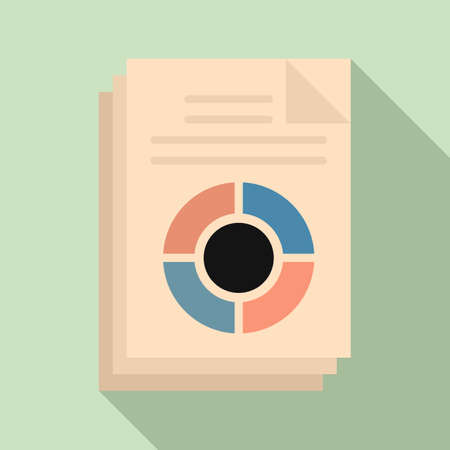 Conversion rate icon, flat styleのイラスト素材