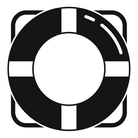 Survival life buoy icon, simple styleのイラスト素材