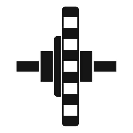 Watch repair cogwheel icon, simple styleのイラスト素材