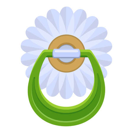 Flower pacifier icon, cartoon styleのイラスト素材