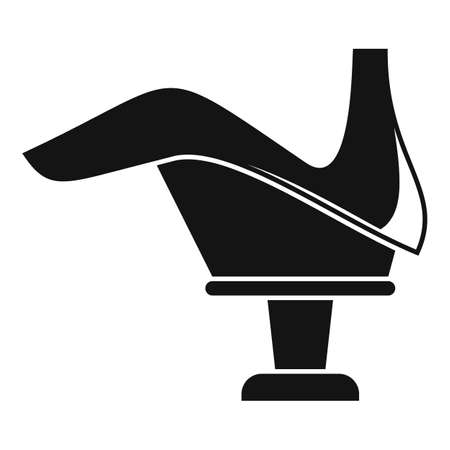 Woman shoe repair icon, simple styleのイラスト素材