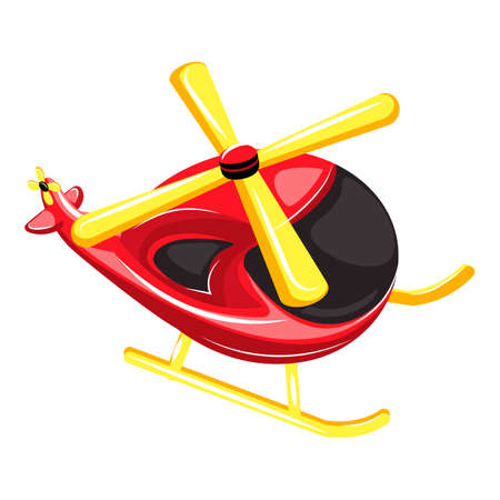 Helicopter icon, cartoon styleのイラスト素材