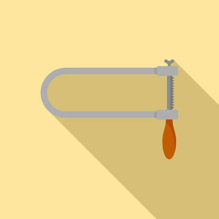 Coping saw icon, flat styleのイラスト素材