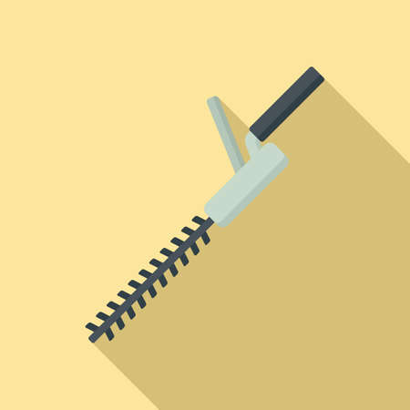 Brush cutter icon, flat styleの写真素材